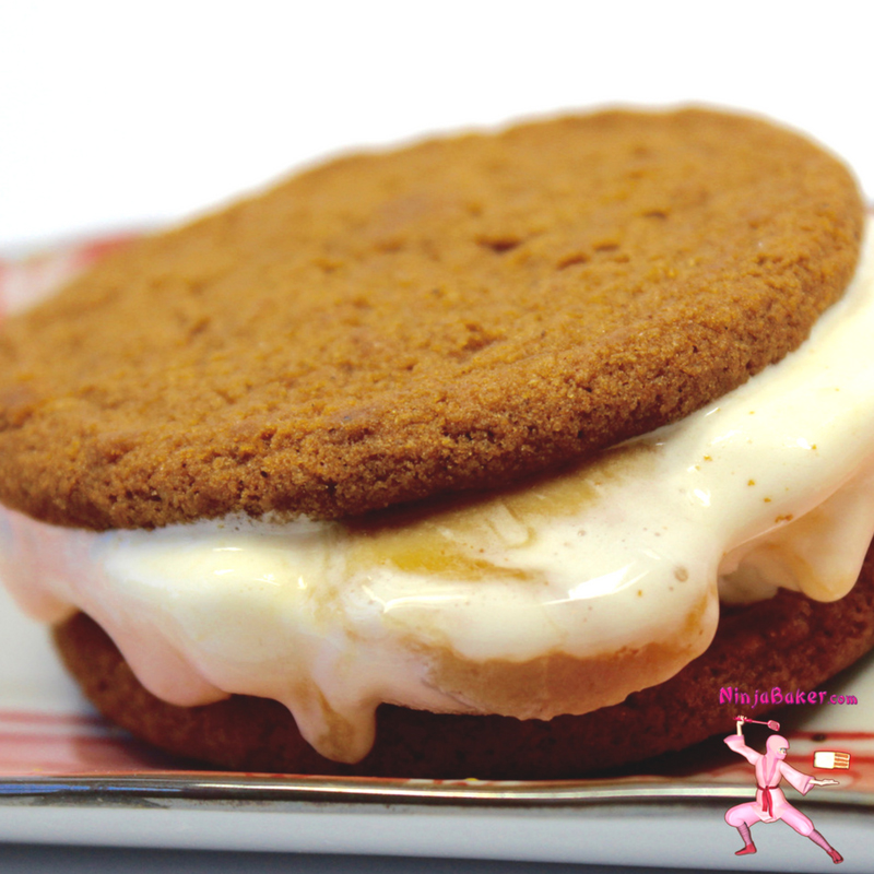 miso salted caramel ice cream sandwich